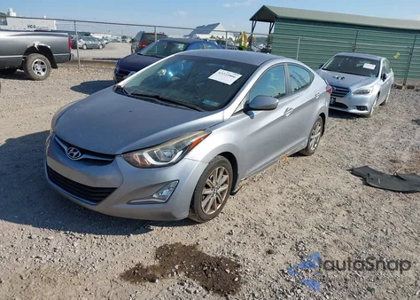 2015 Hyundai Elantra Se из США, поврежденный, VIN 5NPDH4AE8FH615287